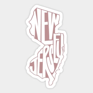 New Jersey - Pink Sticker